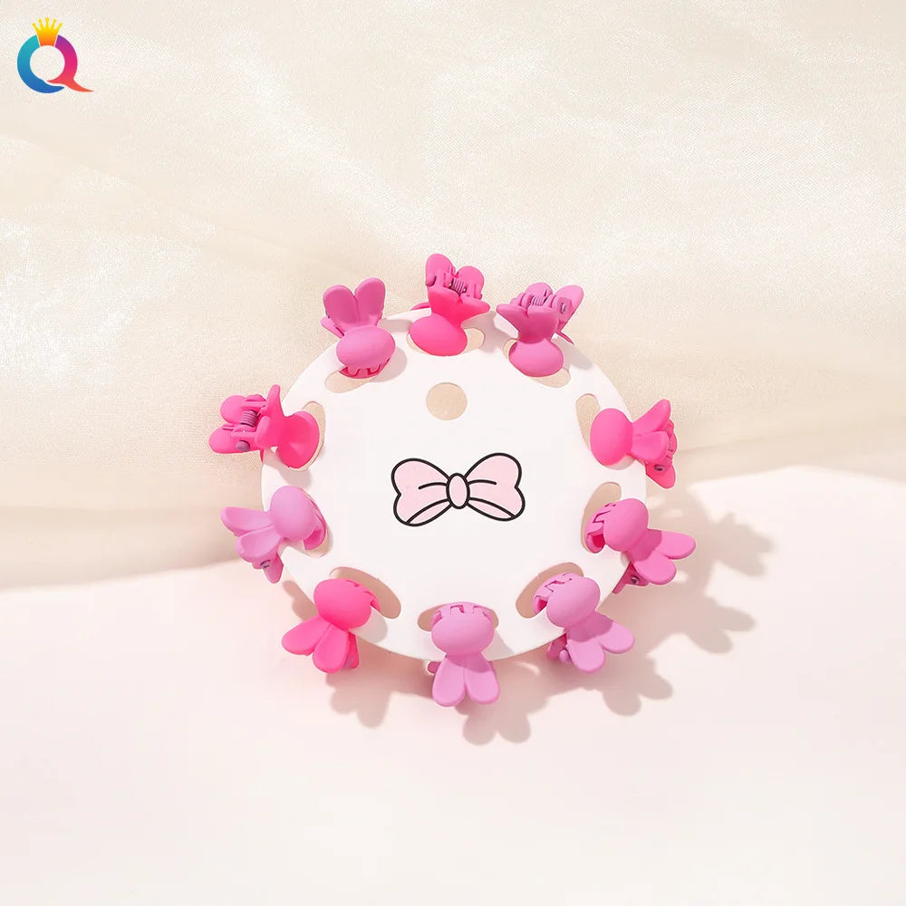 10-Pack Mini Hair Claw Clips for Girls | Star & Flower Mini Hair Claw Clips QXL 1 10Pcs