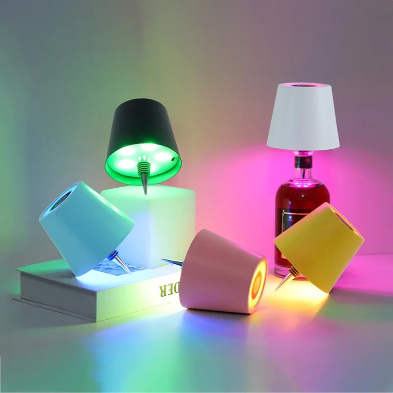 Touch Control LED Wine Bottle Light | Rechargeable Table Lamp LED Table Lamp QXL