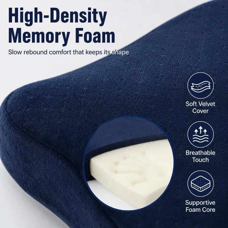 Memory Foam Seat Cushion 40x40cm | Office Car Home Comfort Memory Foam Cushion QXL
