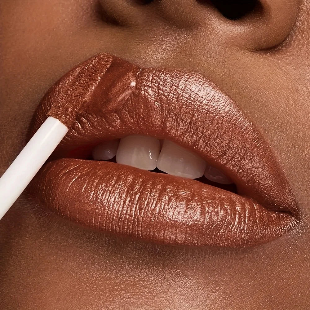 Metallic Glitter Lip Gloss – Waterproof, Non-Sticky & Hydrating Glitter Lip Gloss QXL