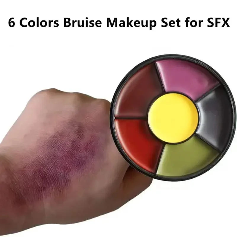 6-Color SFX Bruise Wheel | Halloween Face & Body Paint SFX Body Paint QXL