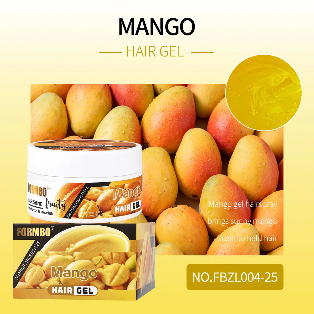 Fruit Gel Styling Cream | Anti-Frizz Curl Definer & Oil Control Hair Styling Gel QXL FBZL004-25