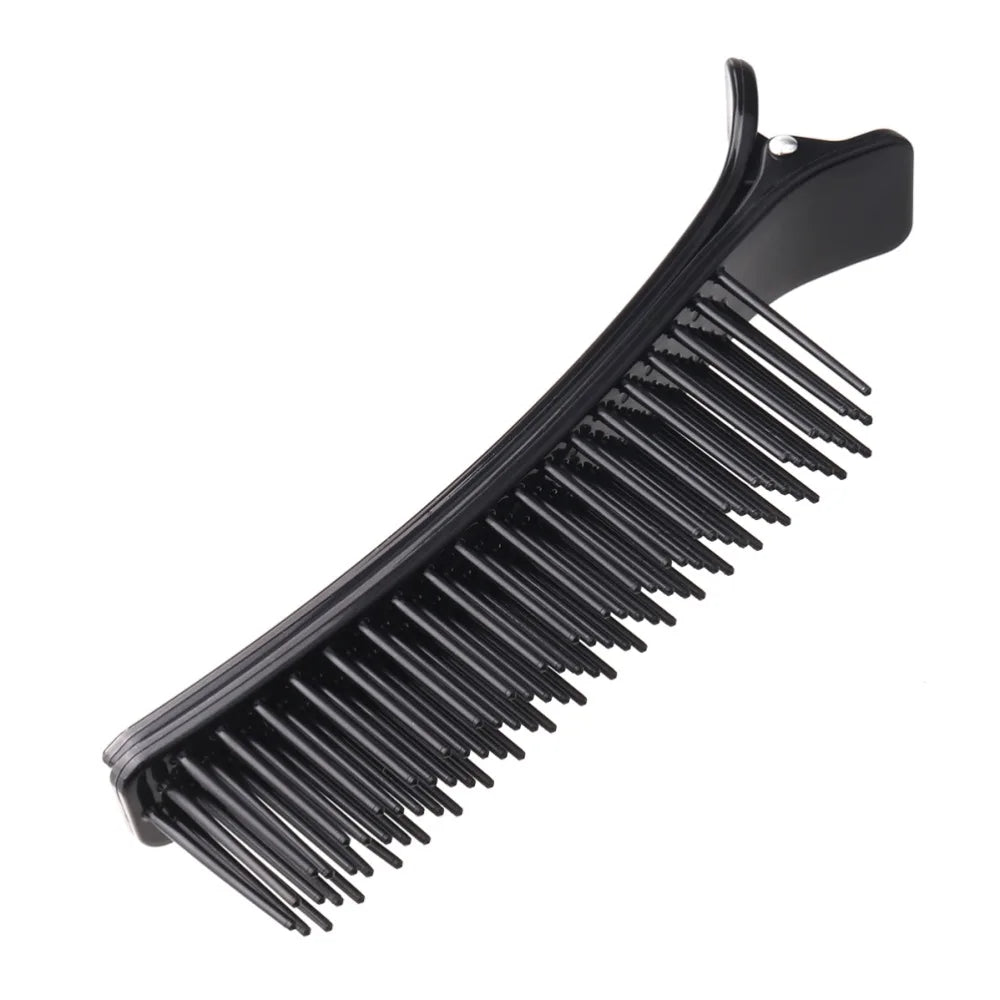2-Pack Black Hair Sectioning Clip Combs | Salon Styling Tool Hair Sectioning Clips QXL
