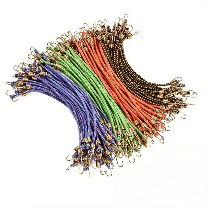 10-Pack 4mm Mini Rubber Elastic Rope Straps with Hooks Elastic Rope Straps QXL