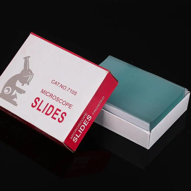 50-Pack Blank Glass Microscope Slides | 25.4×76.2mm Biology Microscope Slides QXL