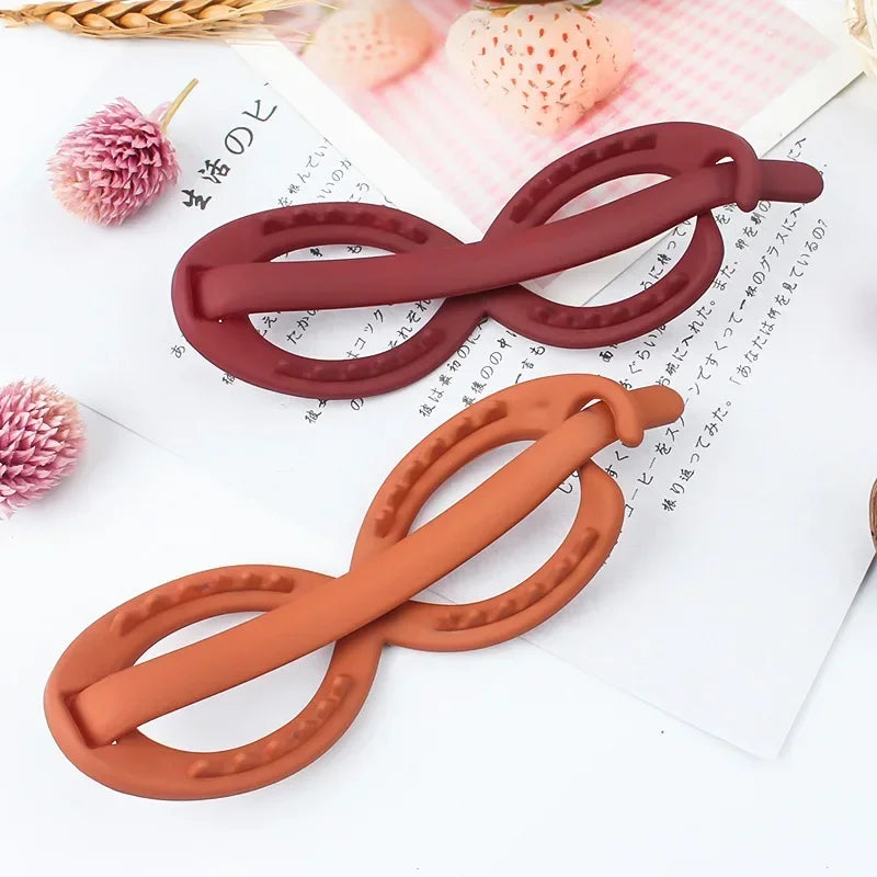 Large Jelly Shark Hair Claw Clip | Clear Geometric Crab Clip Hair Claw Clip QXL
