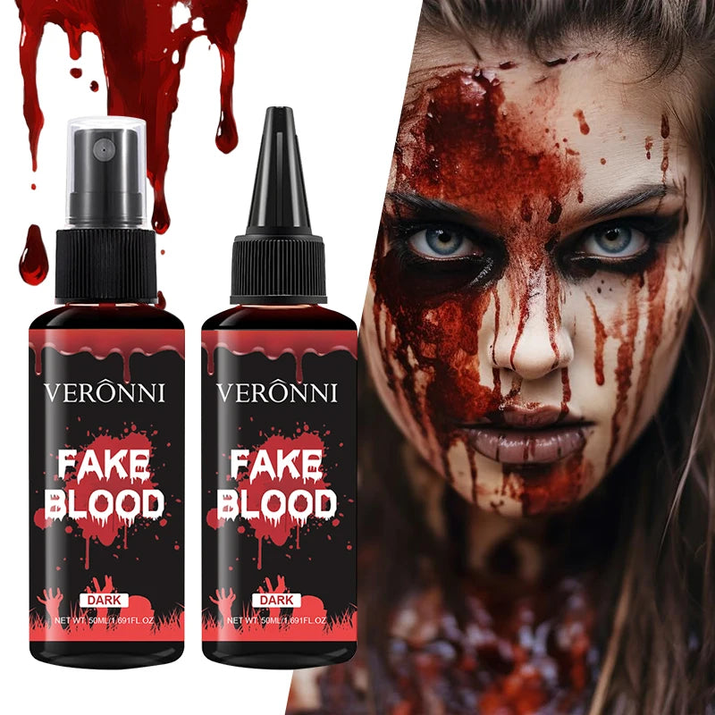 50ml Fake Blood Gel – Halloween SFX Makeup for Cosplay & Stage SFX Body Paint Gel QXL