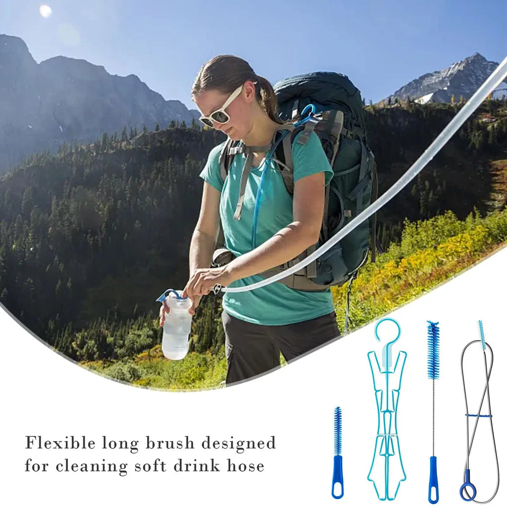 4-in-1 Hydration Bladder Cleaning Kit – Brushes & Drying Frame Hydration Bladder Cleaner QXL