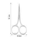 VVOCCI Cuticle Scissors | Nail, Eyebrow & Eyelash Trimmer Cuticle Scissors QXL M111 Silver