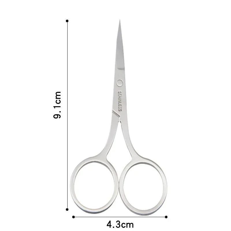VVOCCI Cuticle Scissors | Nail, Eyebrow & Eyelash Trimmer Cuticle Scissors QXL M111 Silver