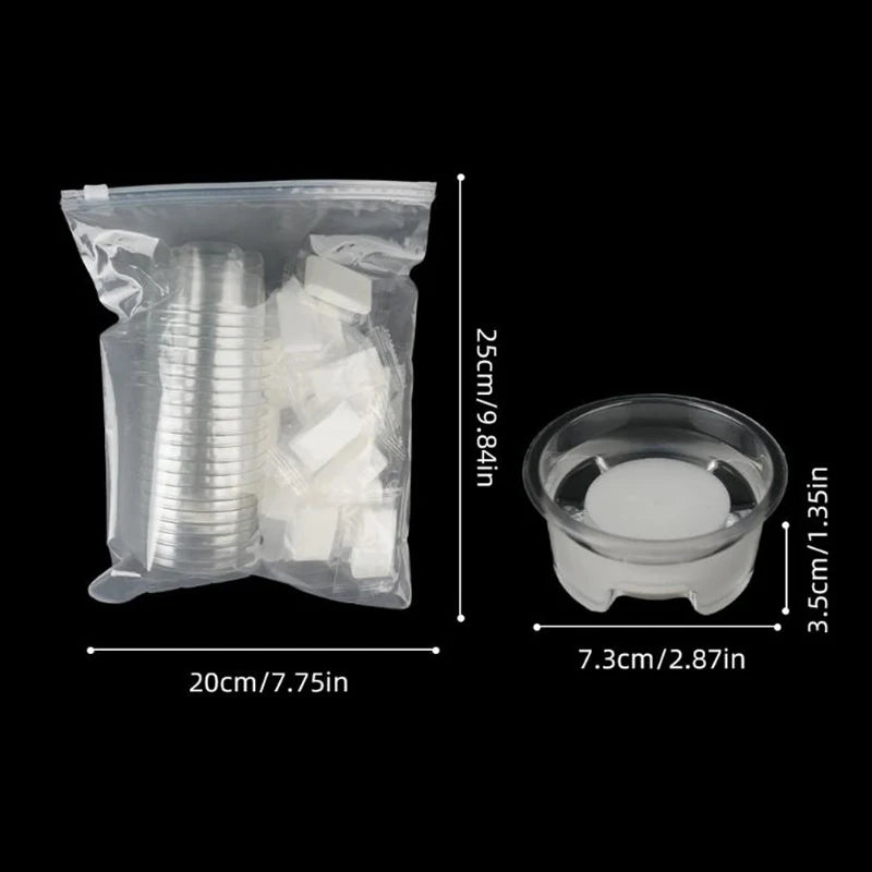 20-Pack Disposable Tattoo Dip Foam Sponge Cups | Ink Cleaning Tattoo Dip Cups QXL 20pcs