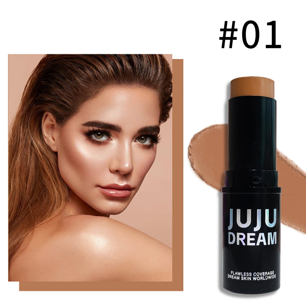 Dual-Tone Highlighter & Contour Cream Stick | Blush Concealer Highlighter Contour Stick QXL 01