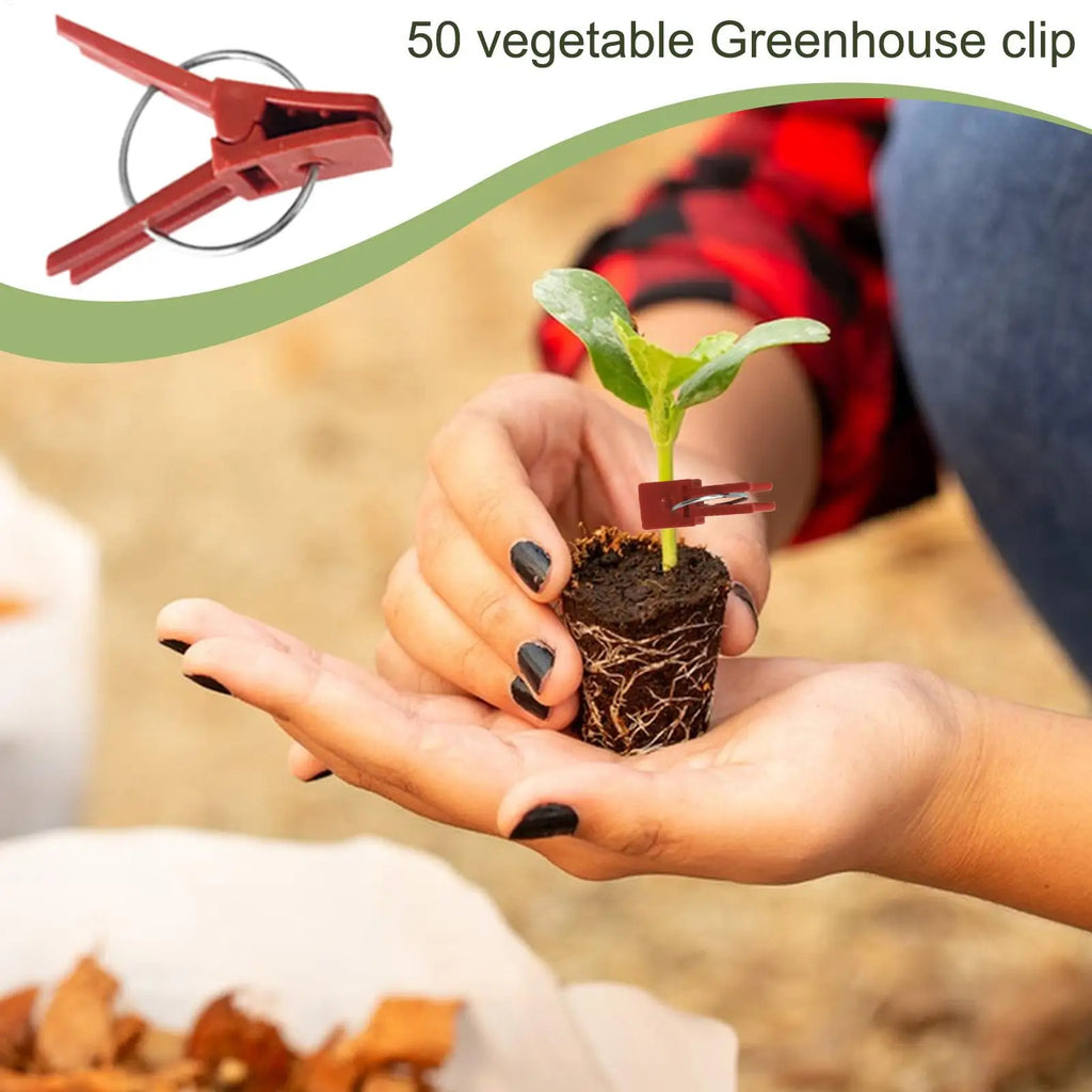 50-Pack Plant Grafting Clips for Tomatoes, Cucumbers & Melons Plant Grafting Clips QXL