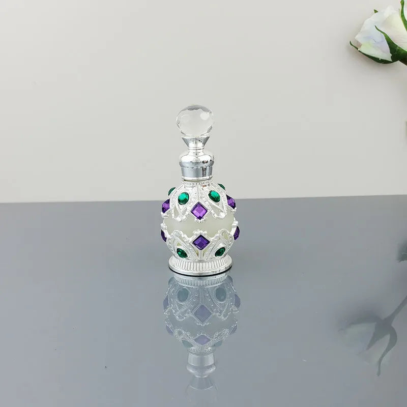 15ml Vintage Arab Style Metal Perfume & Essential Oil Dropper Bottle Perfume Dropper Bottle QXL