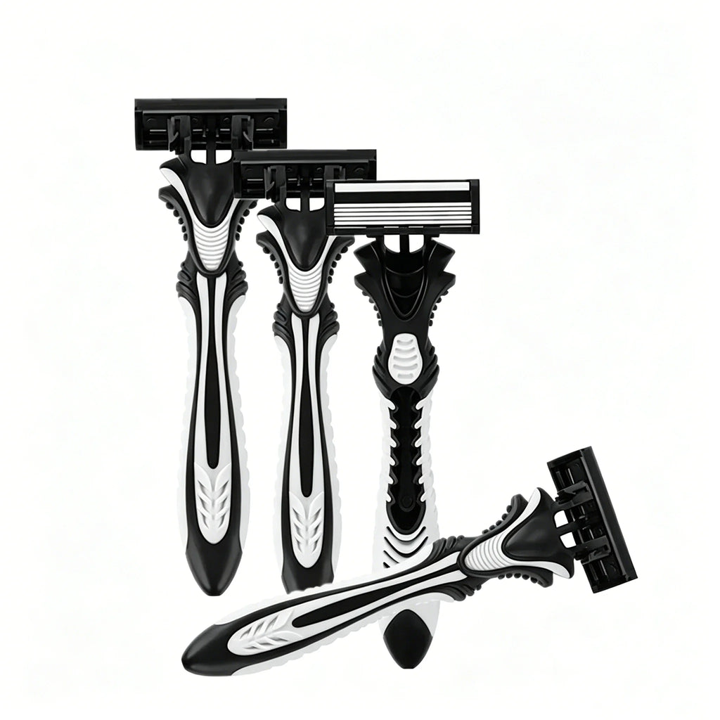 Men's 3-Piece Razor Set | 5 Safety & Straight Blades Men's Razor Set QXL