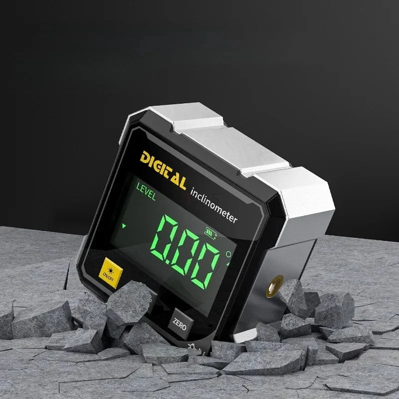 360° Magnetic Digital Angle Gauge | Laser Level Protractor Digital Angle Gauge QXL