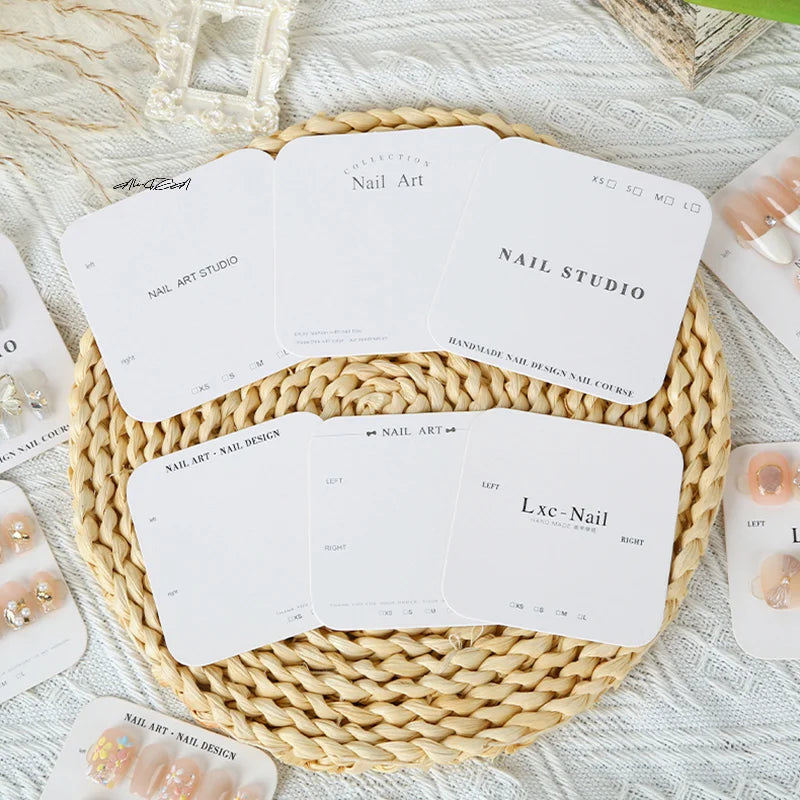 20-Sheet Press-On Nail Display Cards | Salon Swatch Show Cards Nail Display Cards QXL