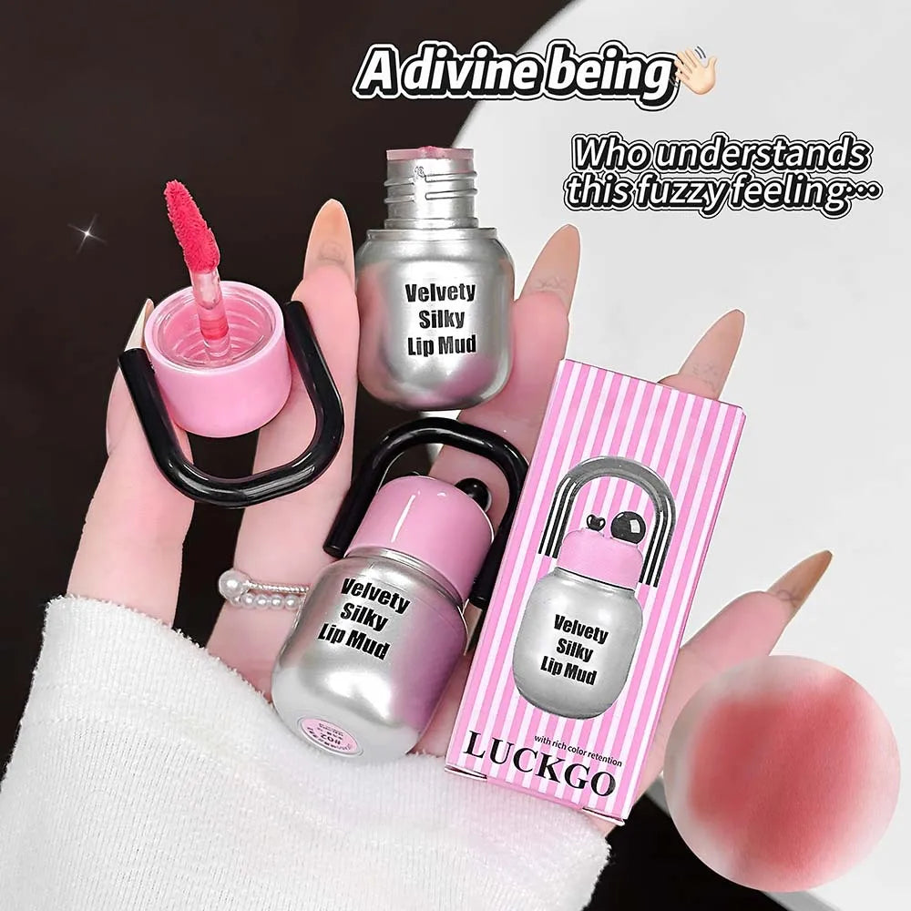 Velvet Mist Silky Lip Mud | Matte Shimmer Lip Gloss 6 Shades Lip Mud Gloss QXL