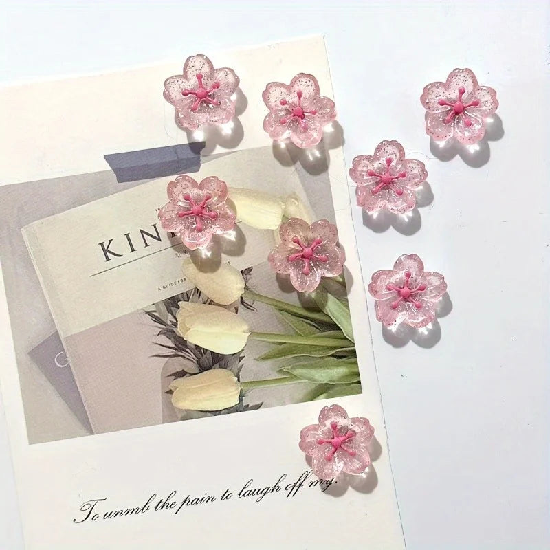 Cherry Blossom Fridge Magnets | Cute Decorative Home & Office Decorative Magnets QXL 8pcs