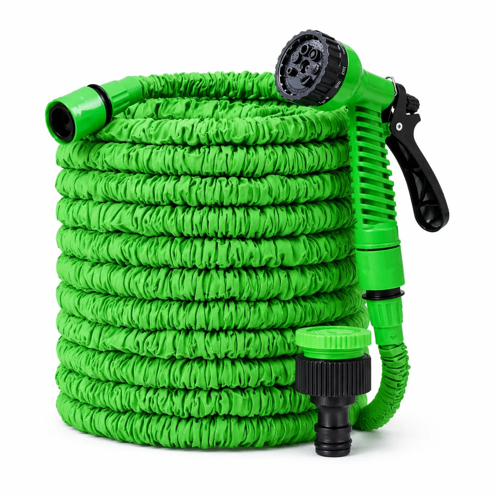 Retractable Expandable Garden Hose & 7-Mode Spray Gun Expandable Garden Hose QXL