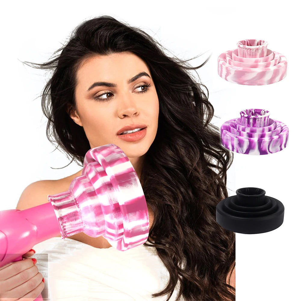Silicone Hair Dryer Hood Diffuser | Universal Fit Attachment Hair Dryer Diffuser QXL