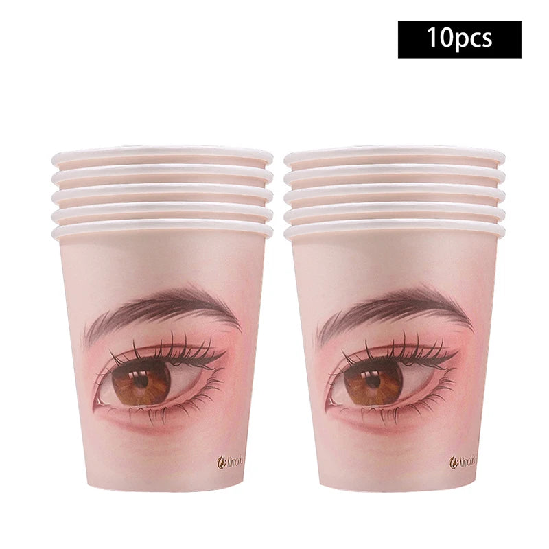 Eyelash Extension Practice Paper Cups | 10/20/50-Pack Lash Training Cups QXL