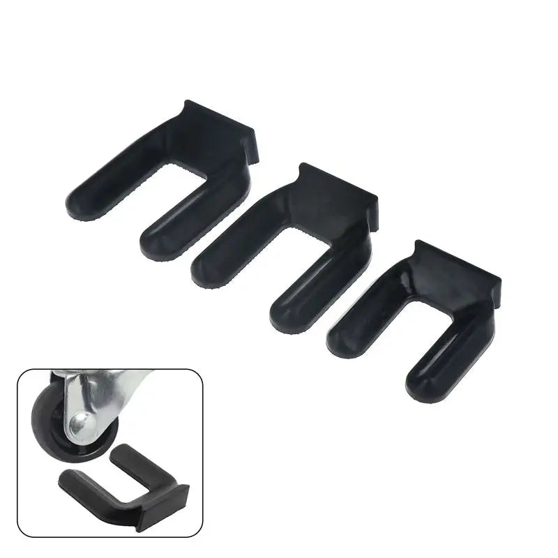Rubber Anti-Slip Chair Wheel Stopper Pad | Caster Floor Protector Chair Wheel Stopper QXL
