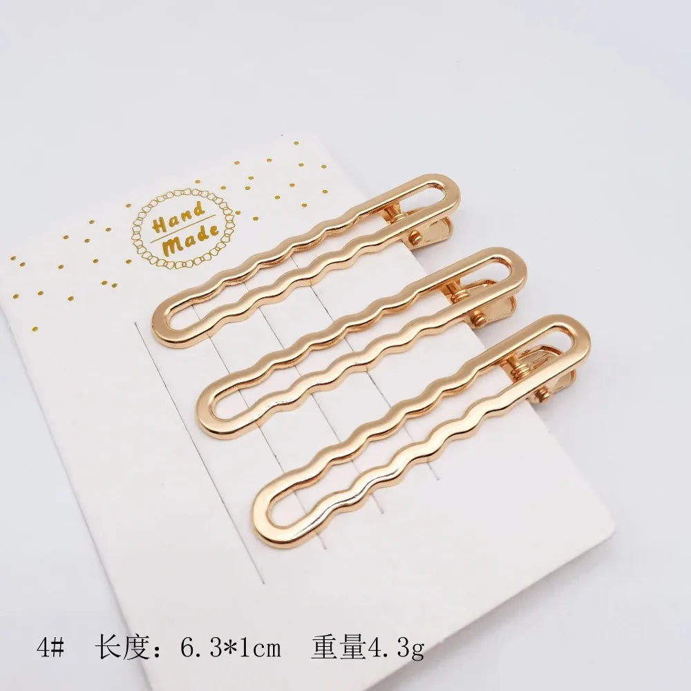 3-Pack Metal Geometric Hollow Hair Claw Clips | Barrette Set Hair Claw Clips QXL