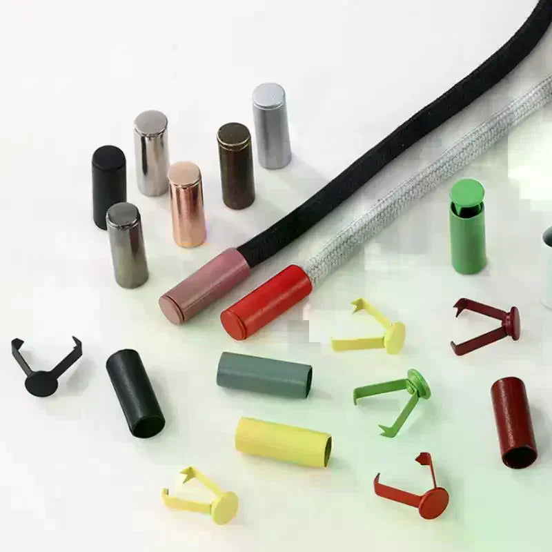 20-Pack Metal Cord End Stoppers | DIY Bag Rope Lock Caps Cord End Stopper QXL