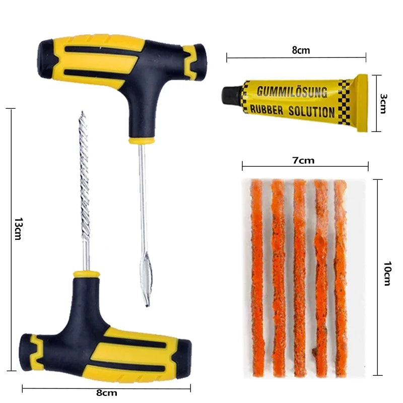 Tubeless Tire Repair Kit – Car, Motorcycle & Bike Puncture Fix Tire Repair Kit QXL
