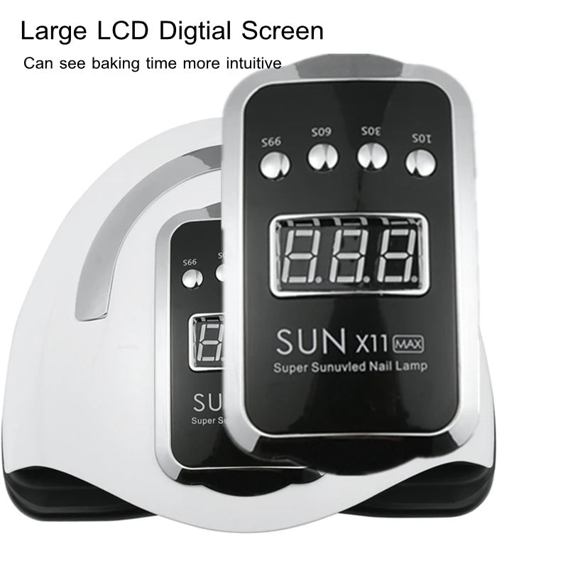 X11 MAX UV LED Nail Lamp | Large Space Smart Sensor Nail Dryer UV LED Nail Lamp QXL
