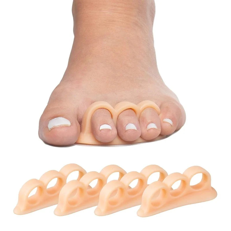 5-Pair Silicone Toe Separators 3-Hole Spacers | 10 Pcs Silicone Toe Separators QXL