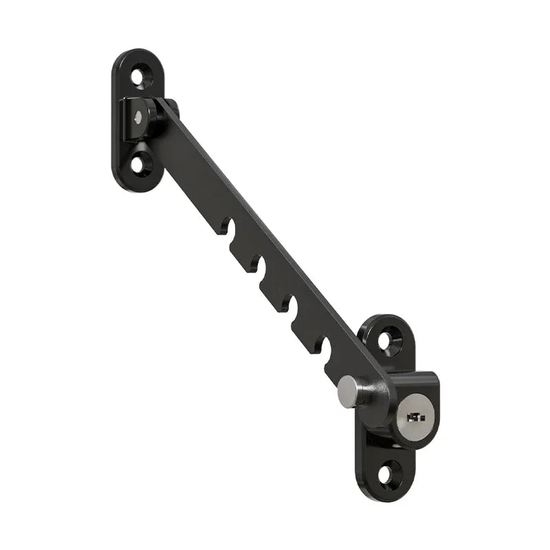 Child Safety Window Restrictor Lock | Adjustable Fall Prevention Window Safety Lock QXL B196 Black