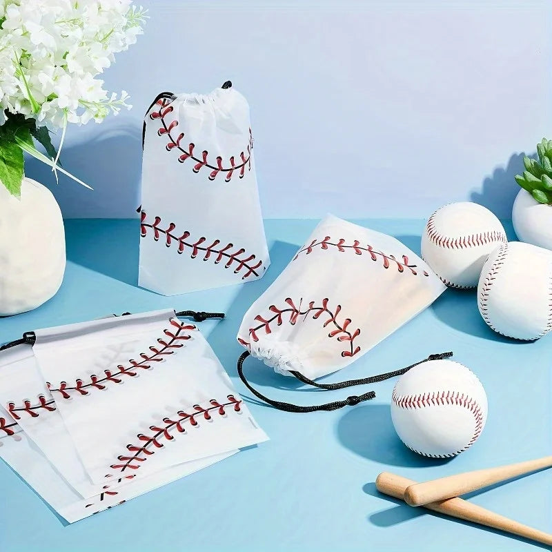 Baseball Drawstring Bag | Cotton Gift, Party & Storage Bag Drawstring Storage Bag QXL