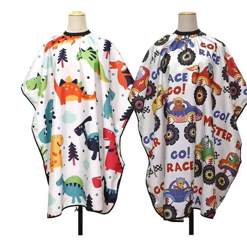 Kids Dinosaur Haircut Cape | Waterproof Barber Cloak 90×75cm Kids Haircut Cape QXL