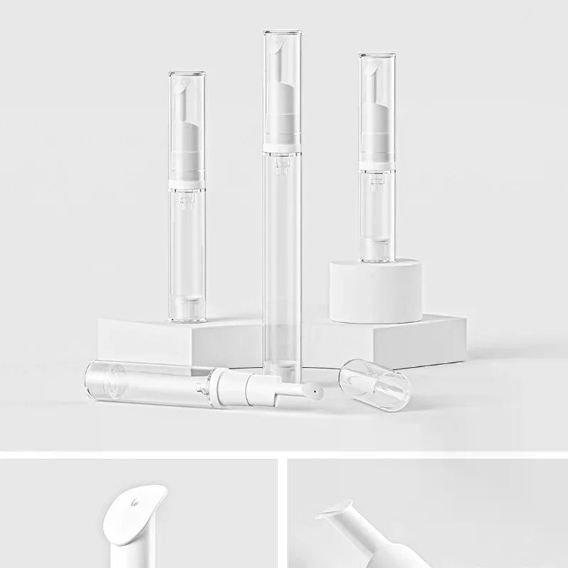 5/10ml Refillable Vacuum Pump Bottle for Eye Cream & Lip Balm Cosmetic Pump Bottle QXL