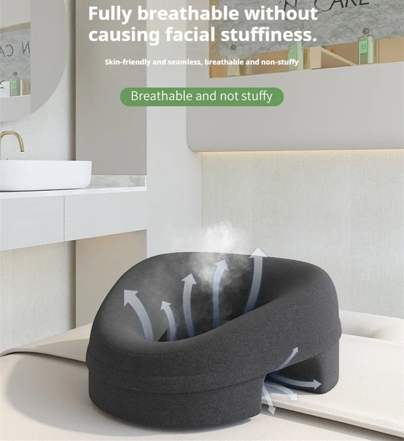Ergonomic Salon Face Cradle Pillow | Memory Foam Breathing Hole Salon Face Cradle Pillow QXL