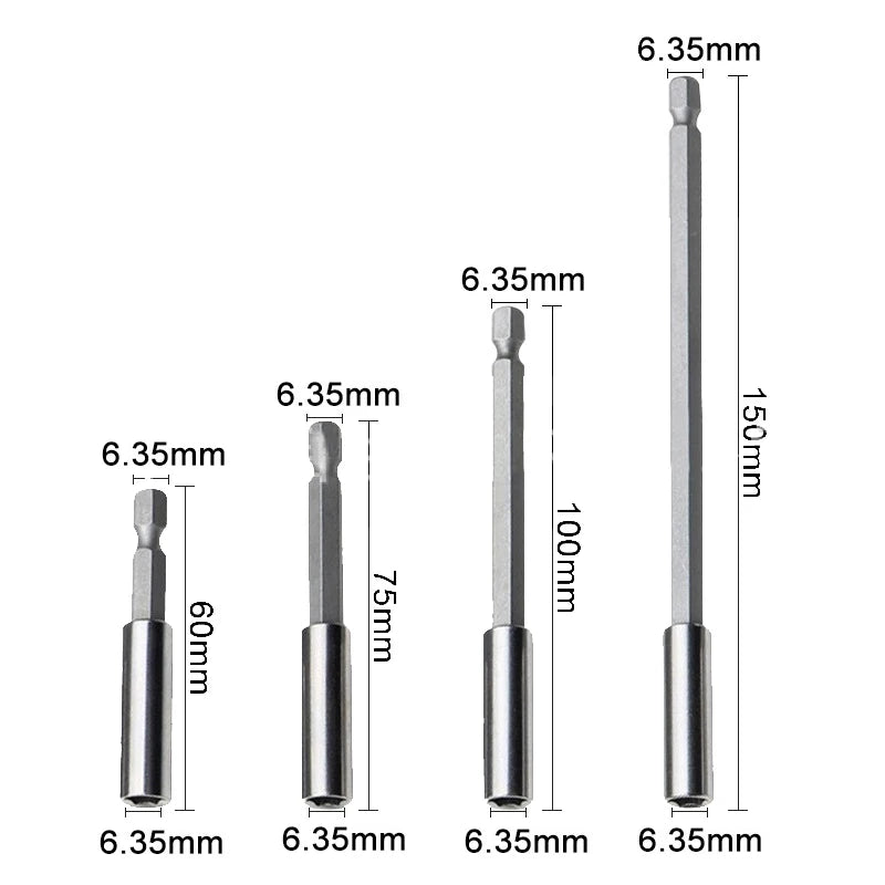 Magnetic Screw Bit Extension Rod | Hex Non-Slip Handle Bit Extension Rod QXL