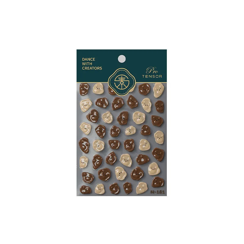 5D Butterfly & Bear Nail Stickers | 3D Self-Adhesive Decals Nail Art Stickers QXL