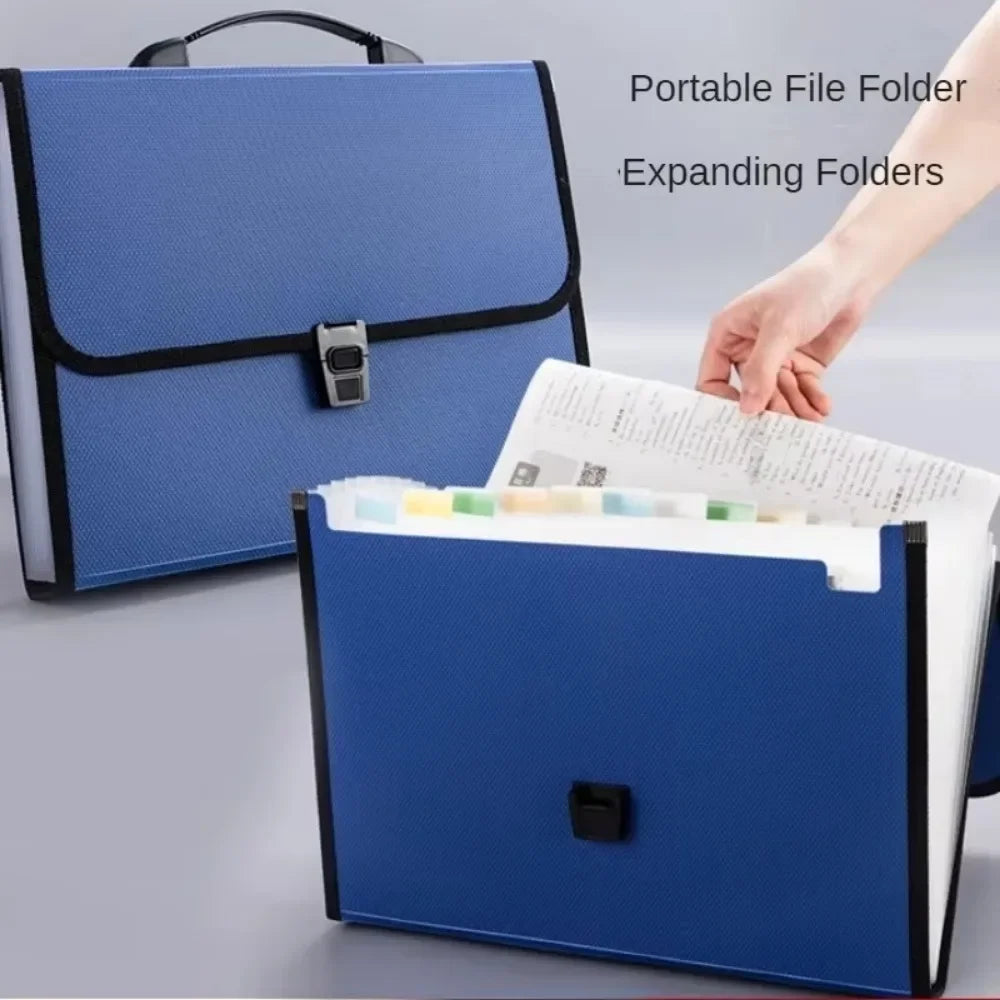 A4 13-Pocket Expanding File Folder | Document Organizer Expanding File Folder QXL