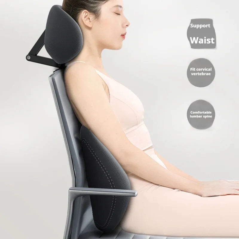 Ergonomic Office Chair Headrest Pillow | Memory Foam Support Chair Headrest Cushion QXL