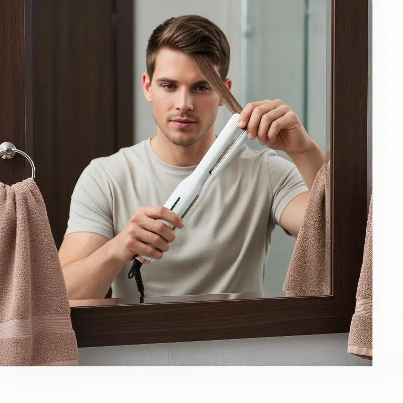Shmacax 3-in-1 Mini Hair Curler & Styler for Men | Portable Hair Curler Styler QXL