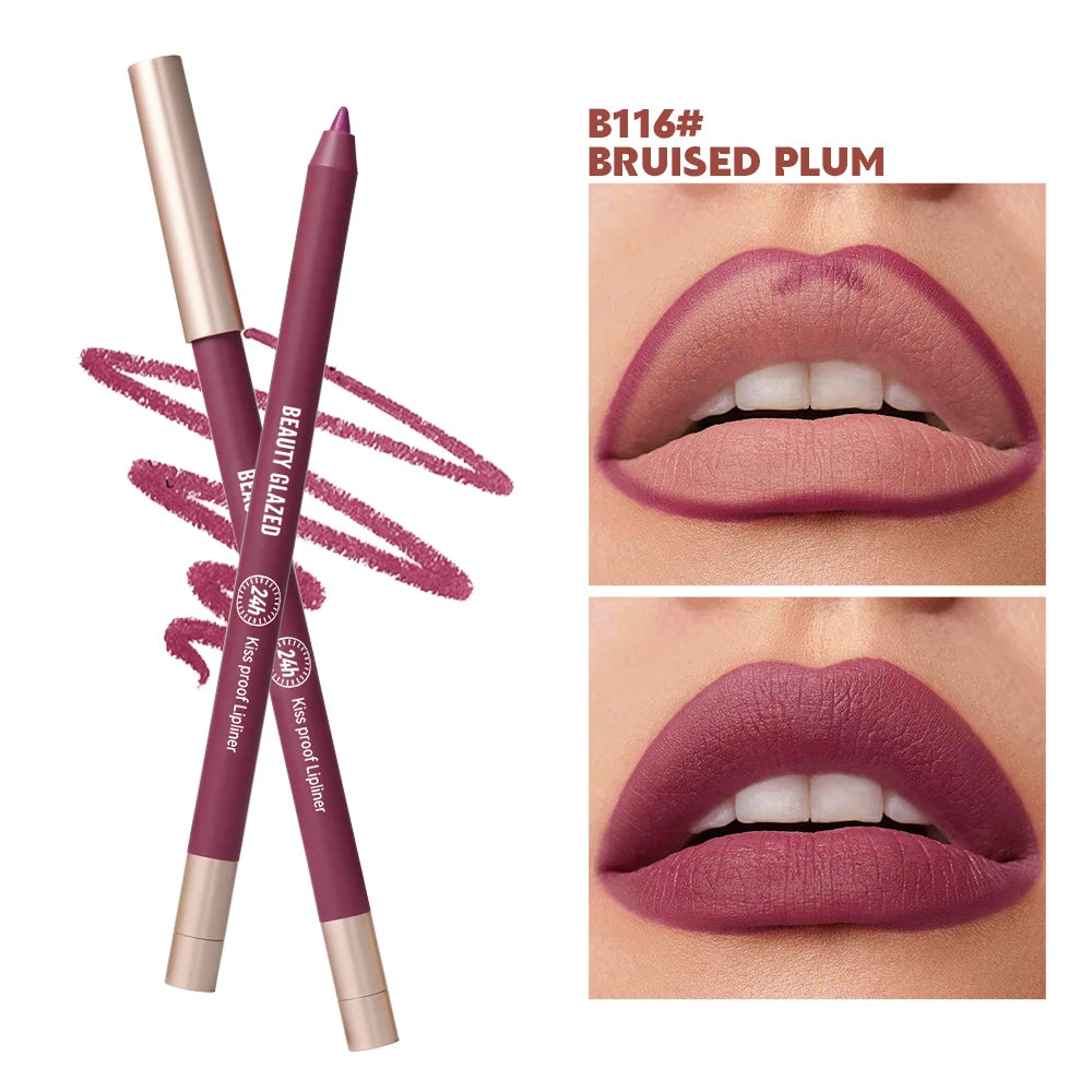 Beauty Glazed 8-Color Matte Velvet Lip Liner | Waterproof Matte Lip Liner QXL 116