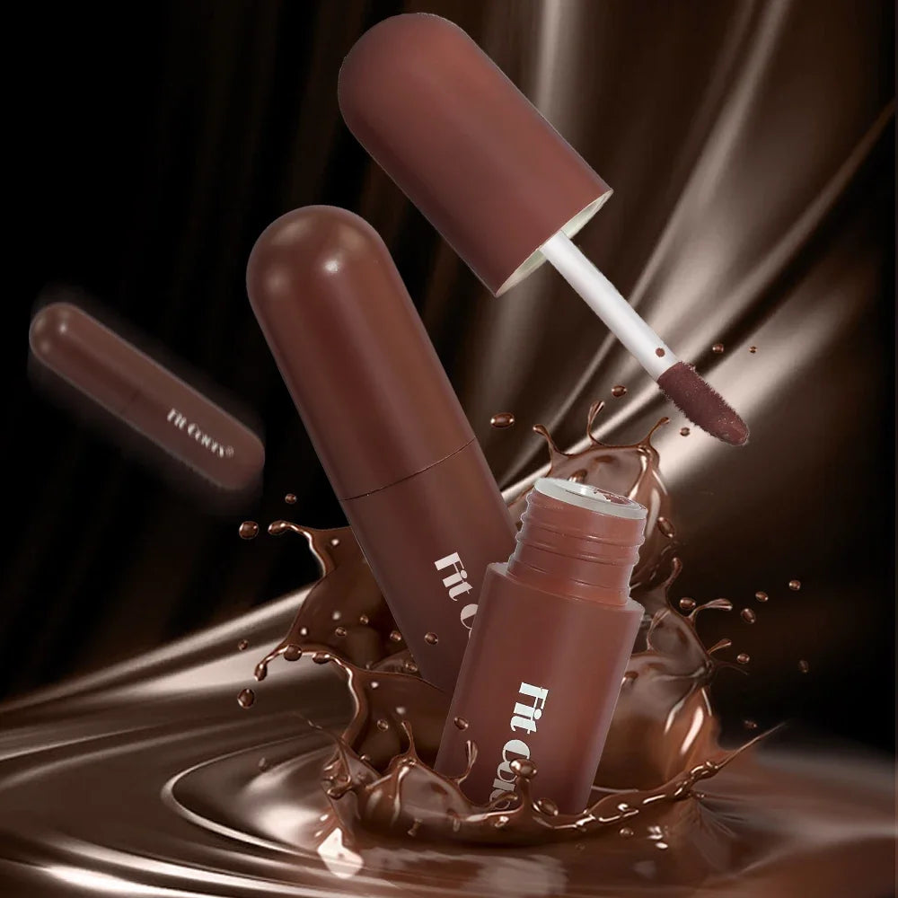 Fit Colors Marbled Chocolate Lip Gloss | Matte Waterproof Matte Lip Gloss QXL