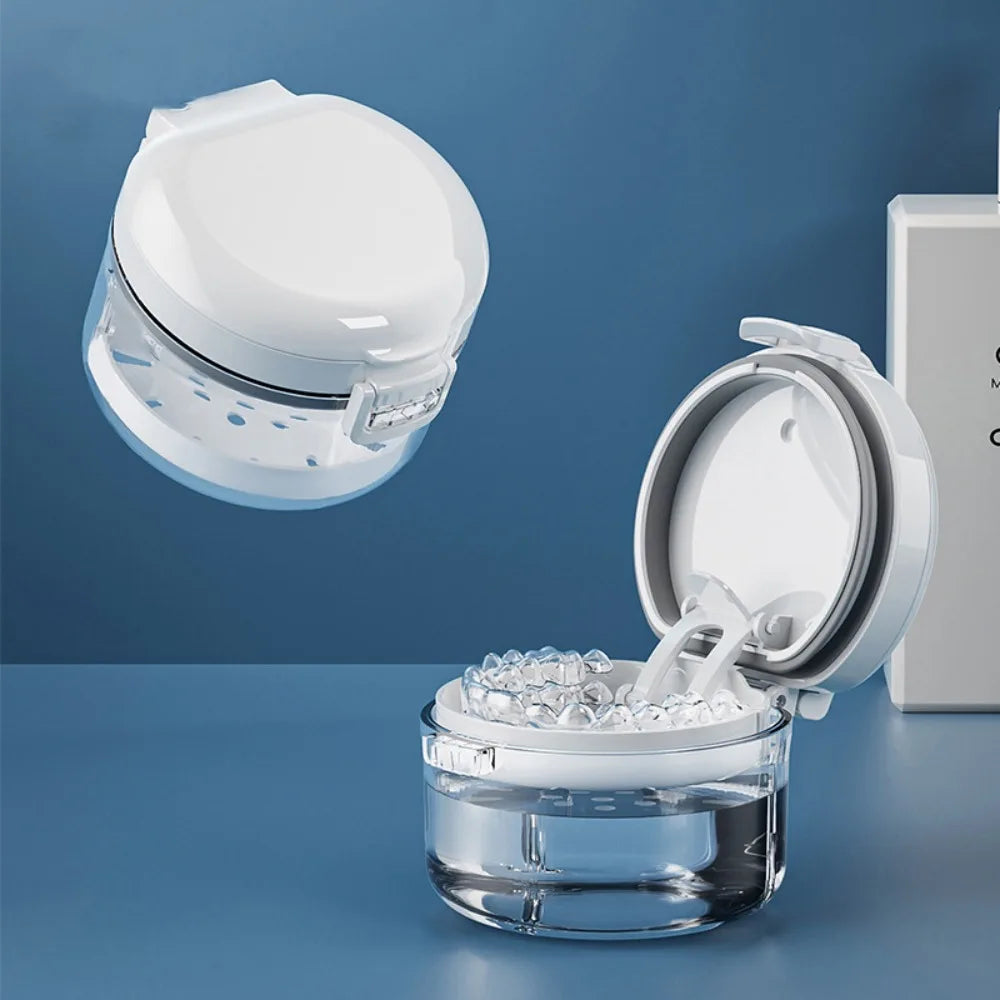 PP Retainer & Mouth Guard Storage Case | Portable Dental Box Dental Retainer Case QXL