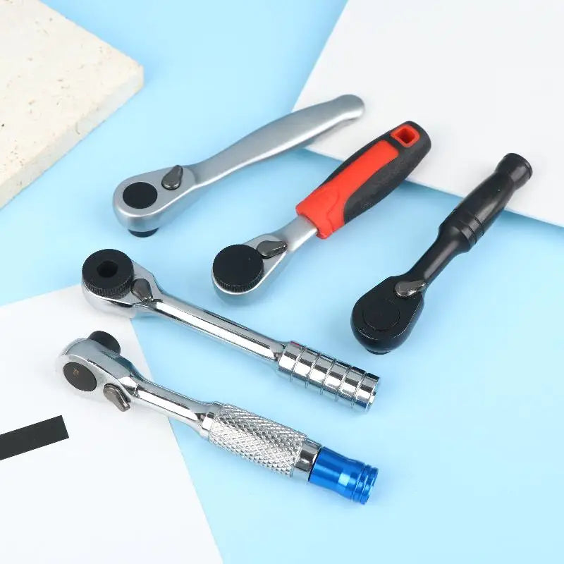 72-Tooth 1/4" Mini Ratchet Wrench | Magnetic Reversible Tool Ratchet Wrench QXL