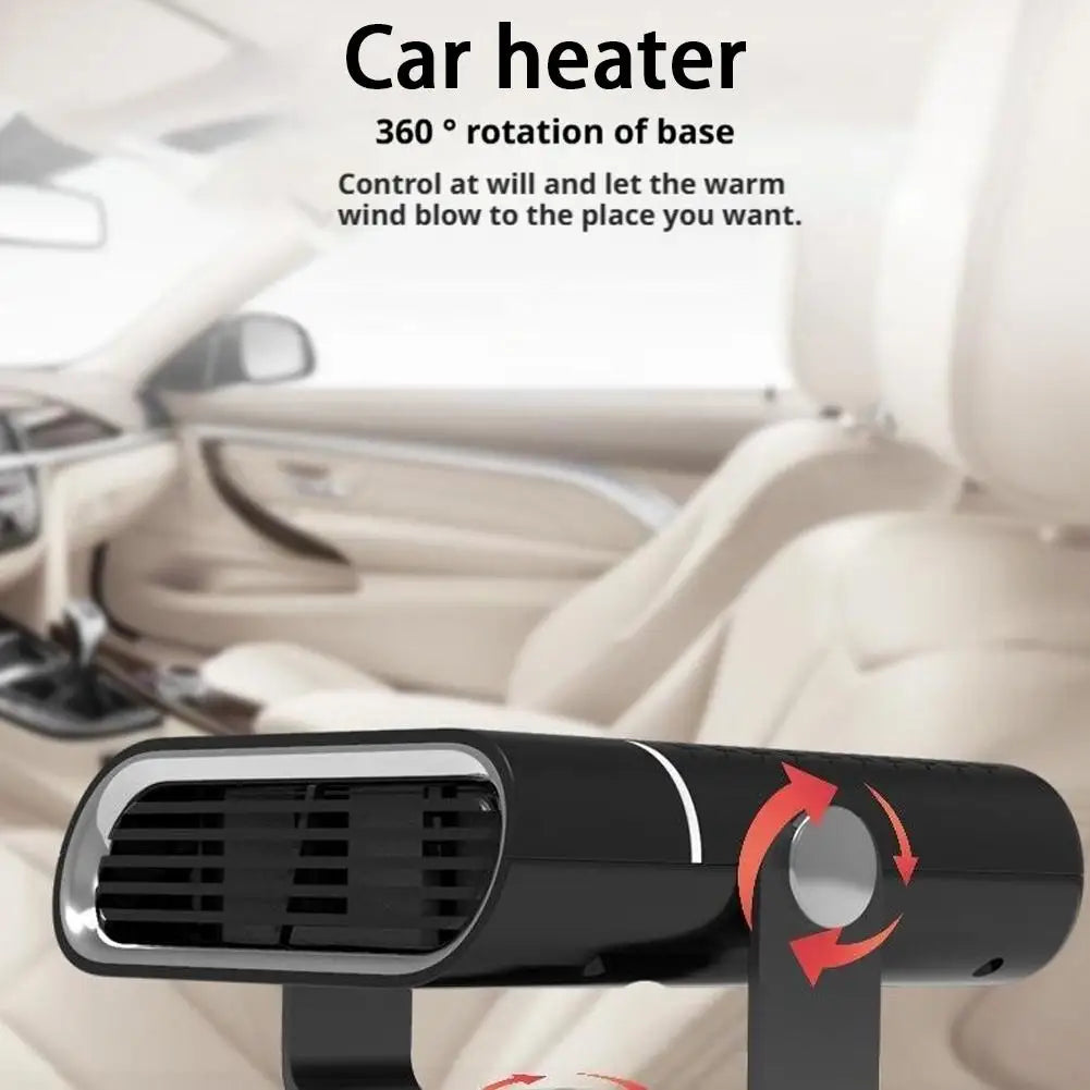 12V 120W Portable Car Heater & Fan | 360° Defogger Portable Car Heater QXL