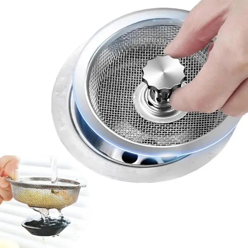 Stainless Steel Kitchen Sink Drain Filter & Mesh Trap Sink Drain Filter QXL