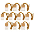 10-Pack Frosted 8ml Mini Perfume Bottles with Wood Lid Perfume Bottle Set QXL 10pcs set