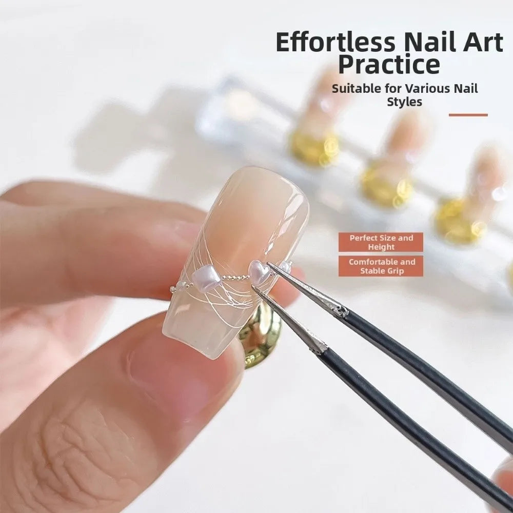 5-Pack Magnetic Nail Art Tip Holder Stand | Crystal Base Nail Tip Holder Stand QXL